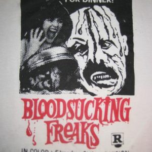 1980's Mutilation Graphics Bloodsucking Freaks movie t-shirt