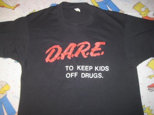 Vintage 1980’s DARE druggie stoner Screen Stars t-shirt | Defunkd