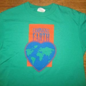 Vintage 1980's Campaign for the Earth t-shirt