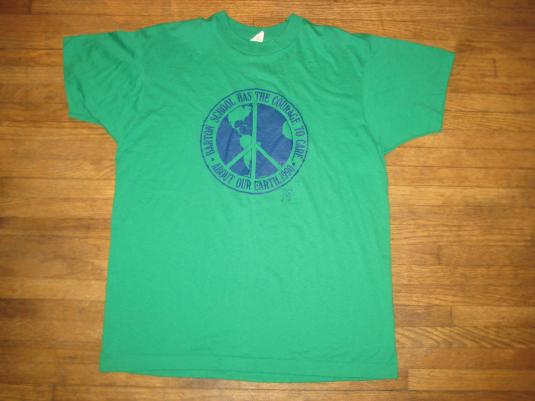 Vintage 1990 Elementary school Earth Day t-shirt, L-XL | Defunkd