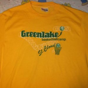 vintage 1980's St. Cloud basketball camp t-shirt soft & thin