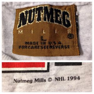 Vintage Nutmeg Mills T-Shirt Tags | Brand