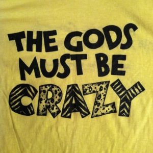 Vintage 1984 The Gods Must Be Crazy movie promo t-shirt