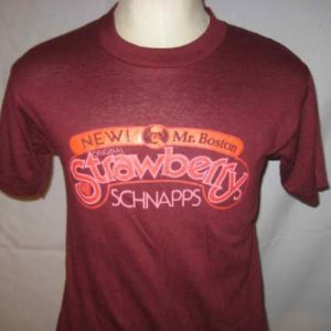 Vintage 1980's Schnapps t-shirt, soft and thin, M