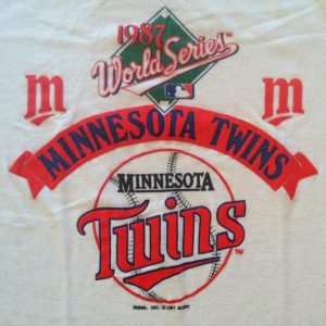 Vintage 1987 Minnesota Twins World Series champs t-shirt