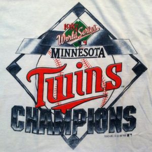 Vintage 1987 Minnesota Twins World Series t-shirt