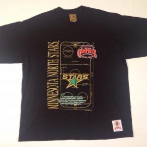 Vintage Early 90's Minnesota North Stars hockey t-shirt