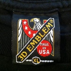 Vintage 1990's 3D Emblem skeleton Uncle Sam t-shirt