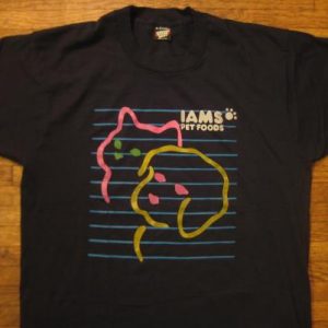 Vintage late 1980's funny Iams dog food t-shirt, XL