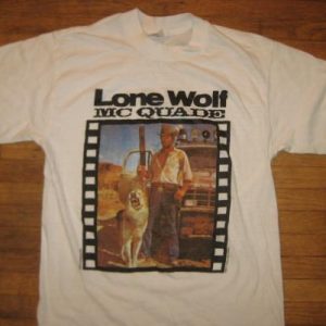 Vintage 1983 Chuck Norris movie t-shirt, Lone Wolf Mcquade
