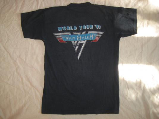 Vintage 1981 Van Halen world tour t-shirt