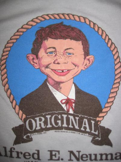 Vintage 1980’s Mad Magazine Alfred E. Neuman t-shirt, XS-S