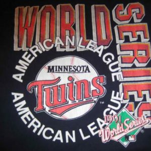 Vintage 1991 Minnesota Twins t-shirt, L XL