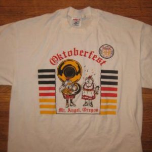 Vintage 1980's Mt. Angel Oregon Oktoberfest t-shirt, L-XL