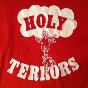 Vintage 1970's "Holy Terrors" angel and devil t-shirt