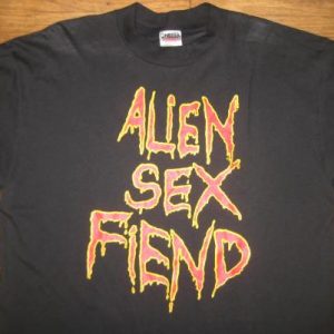 Vintage 1990's Alien Sex Fiend t-shirt metal goth industrial
