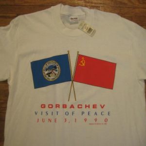 1990 t-shirt, Mikhail Gorbachev visits Minnesota, L