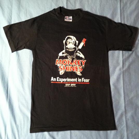 Vintage Original 1989 Monkey Shines horror movie t-shirt Defunkd