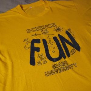 Vintage 1980's "Science Is Fun" nerdy t-shirt, SOFT & THIN
