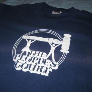 Vintage 1980's The People's Court tv show t-shirt