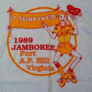 Vintage 1989 Boy Scout camping jamboree t-shirt