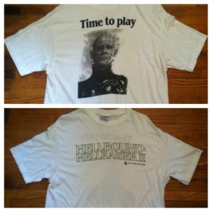 Vintage 1980's Hellraiser horror t-shirt, GLOW in the DARK