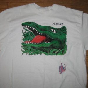 Vintage 1980's Florida alligator t-shirt, soft and thin, XL