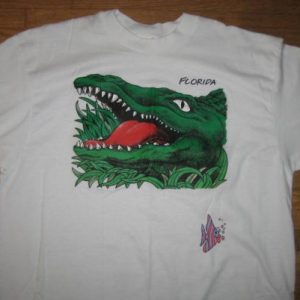 Vintage 1980's Florida alligator t-shirt, soft and thin, XL
