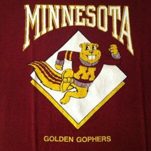 Vintage 1980s University of Minnesota Golden Gophers t-shirt