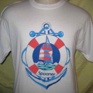 1980's Spooner, Wisconsin iron-on vintage t-shirt, L XL