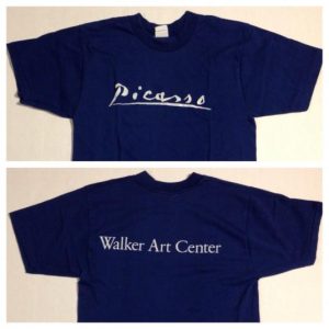 Vintage 1980 Pablo Picasso Walker Art Center t-shirt