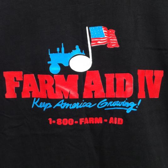 Vintage 1990 Farm Aid IV concert t-shirt