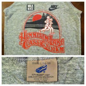 Vintage 1980's triblend Nike tank top rayon blend Sneakers