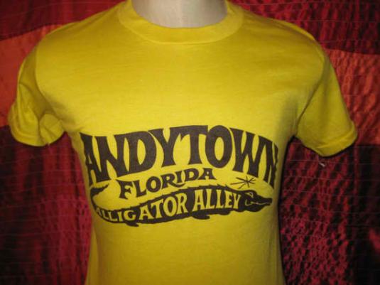 Vintage 1970’s Florida alligator t-shirt, soft and thin, M L