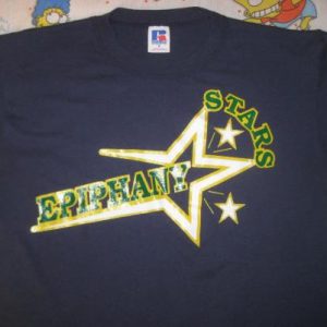 vintage 1980's Epiphany Stars t-shirt, soft and thin