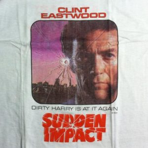 Vintage 1984 Sudden Impact Dirty Harry movie t-shirt