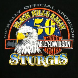 Vintage 1990 Sturgis motorcycle rally t-shirt