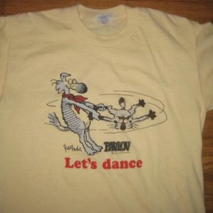 Vintage 1980's "Let's Dance", Pavlov comic strip t-shirt, M