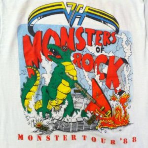 Vintage Monsters of Rock Van Halen Metallica Dokken t-shirt