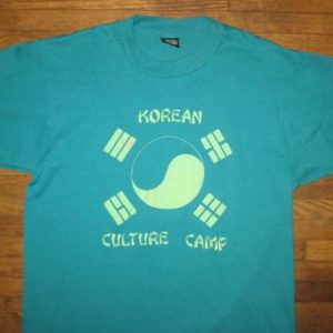 Vintage Late 1980's Korean culture camp t-shirt, large