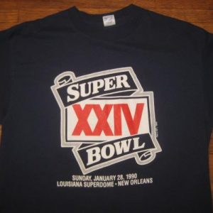 Vintage 1990 Superbowl football t-shirt, soft and thin