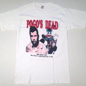 Vintage 1990's John Wayne Gacy serial killer t-shirt