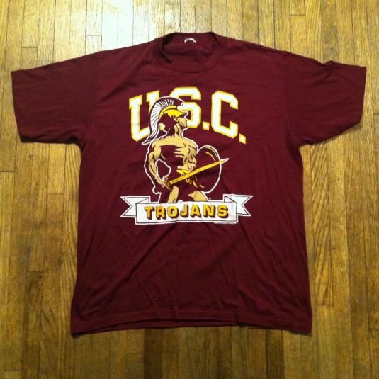 Vintage 1980's USC Trojans college football t-shirt