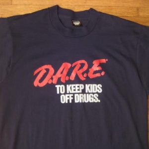 Vintage Late 1980's DARE t-shirt, L-XL, D.A.R.E.