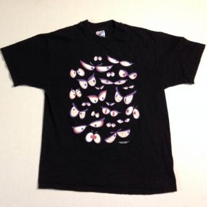 Vintage 1990's glow-in-the-dark eyes Halloween t-shirt