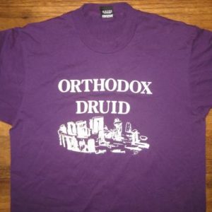 Vintage Late 80's Orthodox Druid t-shirt pagan Stonehenge