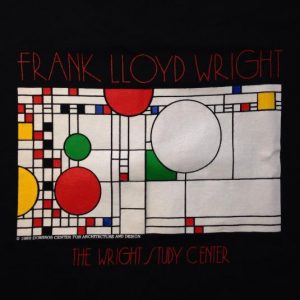 Vintage 1990's Frank Lloyd Wright Art Deco design t-shirt