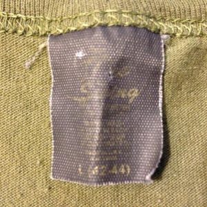 Vintage 1980's olive green ARMY t-shirt
