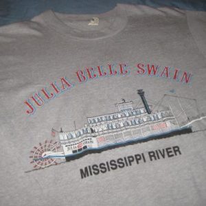 Vintage 1980's Mississippi river paddleboat t-shirt