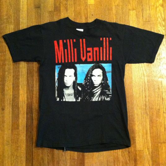 Vintage 1990 Milli Vanilli / Young MC concert tour t-shirt